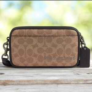 Coach CROSSBODY BAG IN SIGNATURE CANVAS New. Khaki